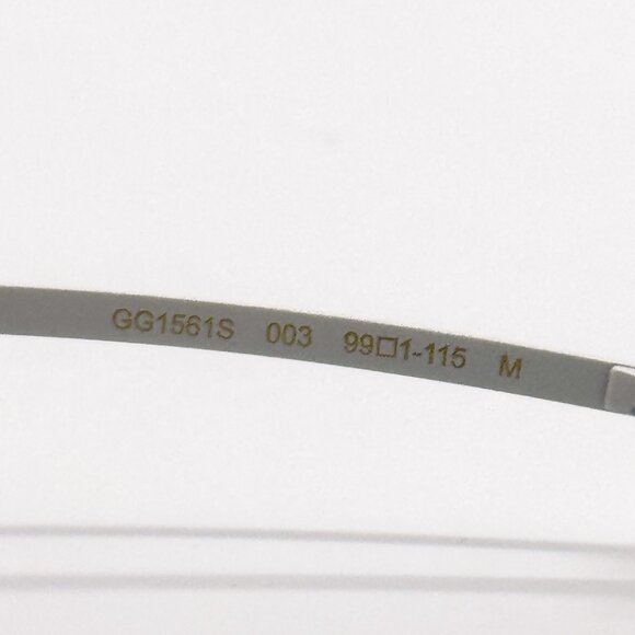 NEW GUCCI GG1561S 003 SHIELD IVORY GREEN UNISEX SUNGLASSES GUCCI